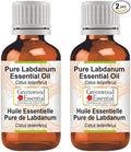 Greenwood Essential Pure Labdanum Essential Oil (Cistus ladaniferus) Steam Distilled (Pack of Two) 15ml X 2 (1 oz)