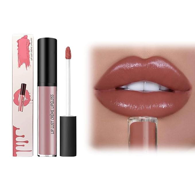 12 Colors Lips Staining Lip Oil, 2025 Upgrade Cream Texture Lipstick Long-Lasting Moisturizing Lip Oil, Waterproof Lipstick Creamy Lip Gloss Non-stick to Cup (#7, One Size)
