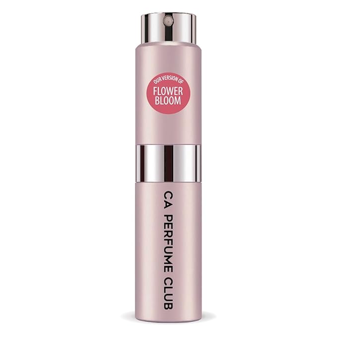 CA Perfume Impression of Flowerbloom for Women Amber Floral Scent Long Lasting Perfumes for Women Eau De Parfum Travel Size Refillable Atomizer Spray 0.27 Fl Oz 8ml