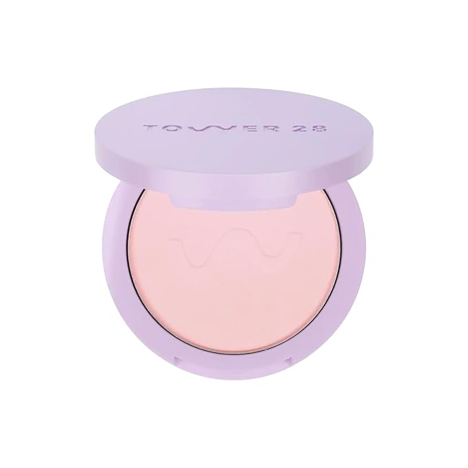 Tower 28 GetSet™ Talc-Free Setting + Brightening Pink Powder – Blurring, Soft Matte, Sweat-Proof & Transfer-Proof – Hydrating, Sensitive Skin Safe, Vegan & Cruelty-Free – Palisades Pink
