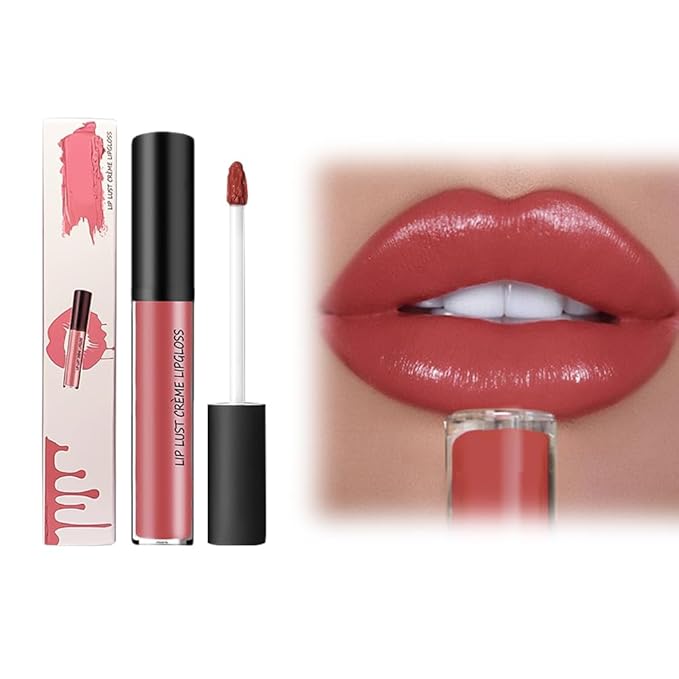 12 Colors Lips Staining Lip Oil, 2025 Upgrade Cream Texture Lipstick Long-Lasting Moisturizing Lip Oil, Waterproof Lipstick Creamy Lip Gloss Non-stick to Cup (#011, One Size)