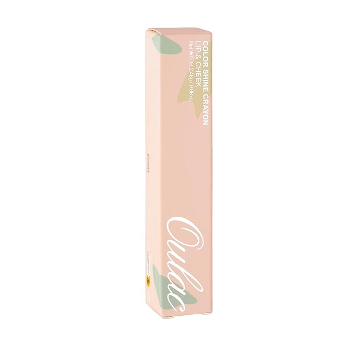 Oulac Light Pink Lipstick - Moisturizing Lipstick Tinted Lip Balm for Dry Lips, Hydrating Lip Crayon & Blush - Lip Colour and Cheeks Makeup | 2.48g, Rose Tea (06)