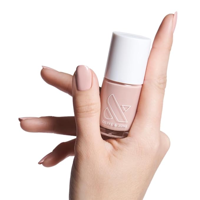 Olive & June Long Lasting Nail Polish | Plump Gel-Like Finish No Lamp Needed | Lasts up to 10 days | Salon-Quality Color at Home | 15-Free, Vegan & Cruelty-Free Chip-Resistant Shine | HZ | Dusty Rose