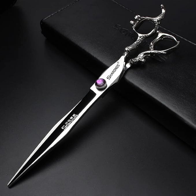 6/7/8/9 Inches Professional Hairdressing Scissors Set,Stainless Steel Hairdressing Scissors for Women & Men… (8 inch cutting scissors)