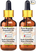 Greenwood Essential Pure Mugwort Essential Oil (Artemisia vulgaris) with Two Glass Droppers Steam Distilled (Pack of Two) 5ml X 2 (0.33 oz)