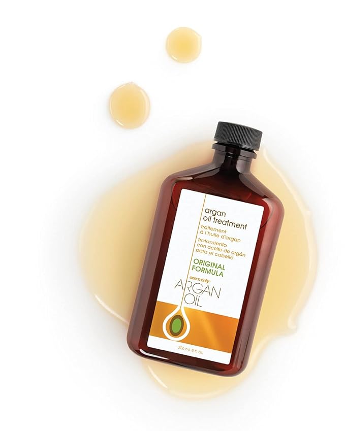 One n Only Argan Oil Hair Treatment - Lightweight & Hydrating Hair Oil for Natural, Wigs & Extensions - Shine Enhancing, Heat Protectant & Frizz Control (3.4 oz)