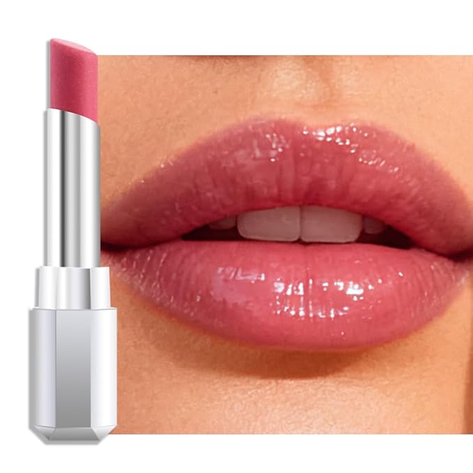 Pink Honey Lipstick Tinted Lip Balm - Shine Moisturizing Lipstick for Women, Natural Nourishing Hydrating Lip Gloss Stain for Dry Lips, Tint Sheer Lightweight Makeup, Vegan - 1Pc #01 Dusty Pink