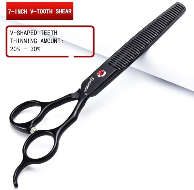 6/7 Inch Hairdressing Scissors Set Barber Shop Hair Scissors Styling Tools (7-inch 3pc)