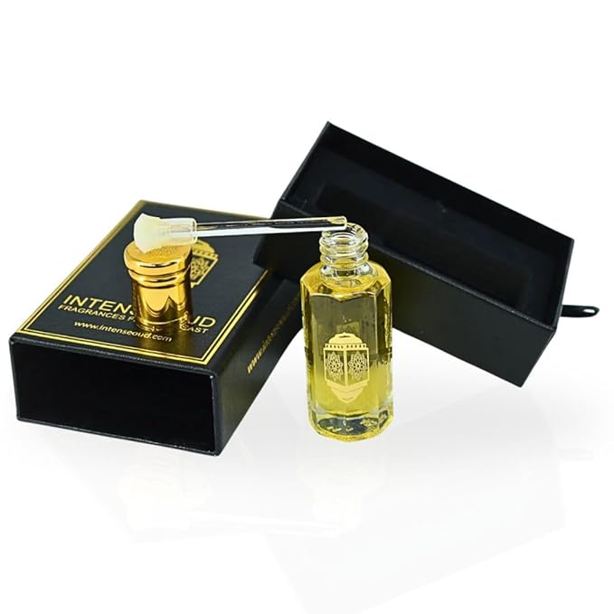 INTENSE OUD Addiction Long Lasting Arabian Perfume Oils for Women 12ML (0.40 OZ) Concentrated Perfume Oil with Citrusy Orange, Floral Jasmine, Amber & Praline - Fragrance Oil With Black Gift Box