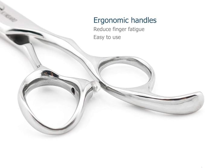 6" Barber Hair Scissors Hair Thinning Shears Professional Hair Thinning Scissors 30 Teeth 440C Silvery Convex Edge KINSARO for Hairdresser Barbershop or Home Use