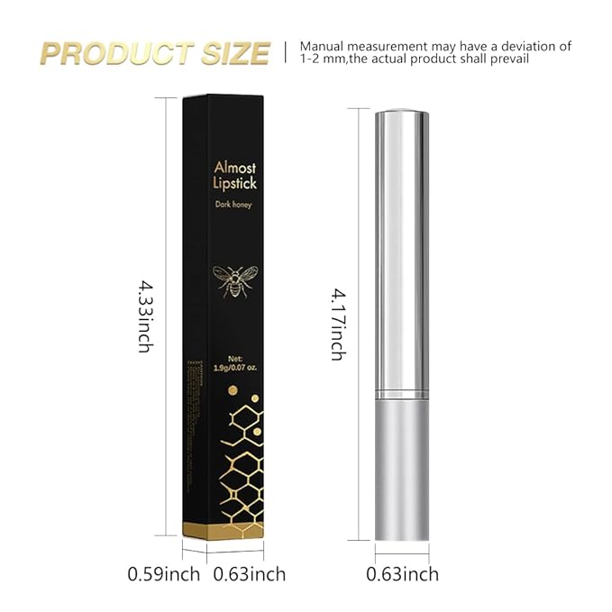 Honey Tinted Lip Stain Lip Balm Lip Gloss Lipstick, Sheer Hydrating Lip Stains Tint, Moisturizing Lip Color for All Skin Tones, Nourishing Lip Balm with a Hint of Natural Black Cherry Tint