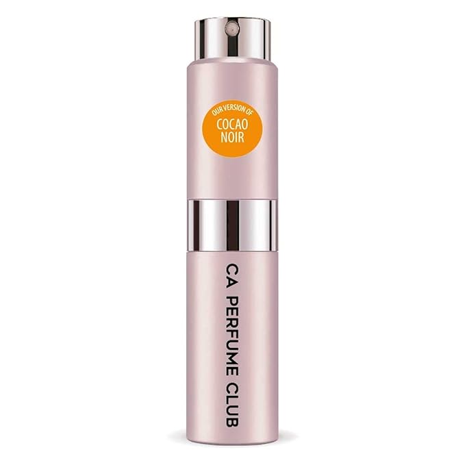 CA Perfume Impression of Cocao Noir for Women Amber Woody Scent Long Lasting Perfumes for Women Eau De Parfum Travel Size Refillable Atomizer Spray 0.27 Fl Oz 8ml