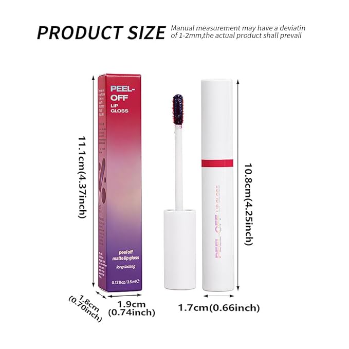 Peel off Lip Stain Masque - Lip Liner Peel Off Lip Stain Tattoo, All Day Peel-Off Lip Tint,Long Lasting Waterproof Transfer-proof Lip Mask Peel Off Lip Gloss,Stay Lip Makeup C02#