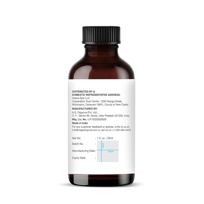 Majestic Pure Lemon Essential Oil with Glass Dropper - 1 Fl Oz - 100% Pure and Natural Lemon Oil - Premium Grade Essential Oils for Diffuser, Aromatherapy, Soap and Candle Making