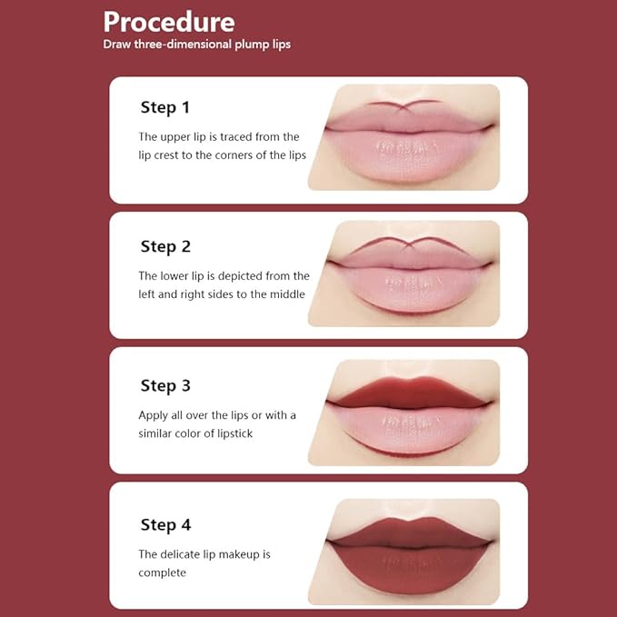Matte Calligraphy Liquid Lip Liner Lipstick Pencil, Chocolate Long-Lasting Transfer-Proof Lip Stain, Lightweight Lipstick, Sheer Buildable Color, Fades to a Natural Wash of Colors