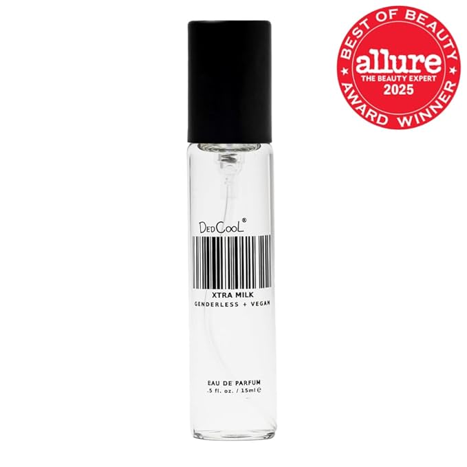DedCool Eau de Parfum | Xtra Milk | Genderless Luxury Fragrance | Bergamot, White Musk & Amber | Non-Toxic, Vegan | Long-Lasting Perfume for Men & Women | Clean, Sophisticated Aroma | 15 mL