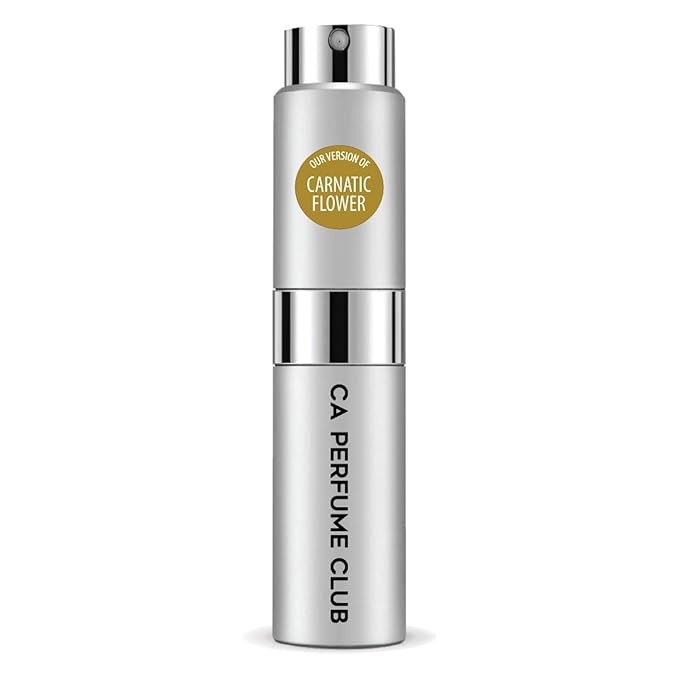 CA Perfume Impression of F Malle Carnatic Flower For Women & Men Replica Version Fragrance Dupes Concentrated Long Lasting Eau de Parfum Spray Refillable Atomizer Bottle 0.27 Fl Oz/8ml-X1