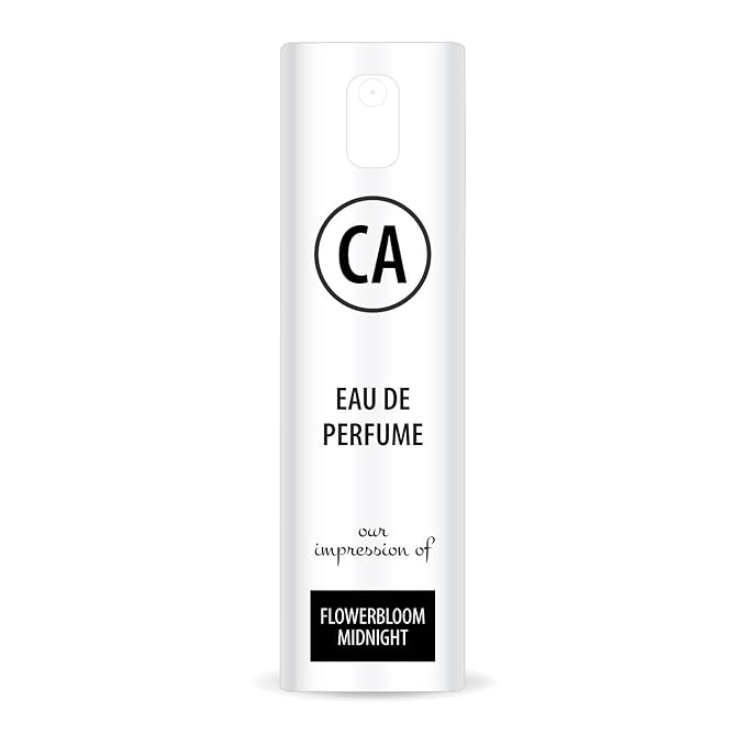 CA Perfume Impression of Flowerbloom Midnight for Women Eau De Parfum Floral Scent Long Lasting Perfumes for Women Travel Size TSA Ready for Day and Night Wear 0.33 Fl Oz 10ml