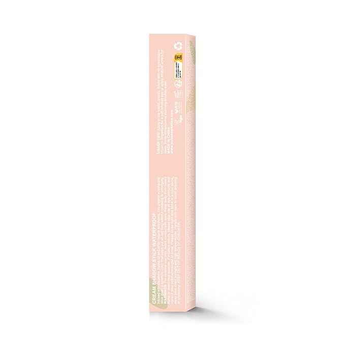 Oulac Twist-Up Shimmer Eyeshadow Stick – Waterproof Creamy Blendable Texture, Vegan & Cruelty-Free Eye Makeup, 1.25g, 01Vanilla