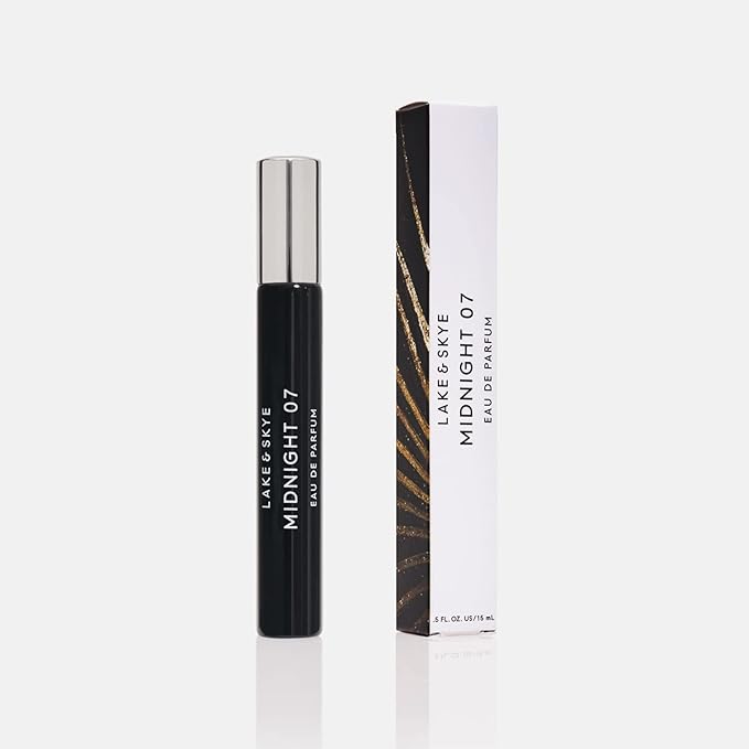 Lake & Skye Midnight 07 Eau de Parfum Spray, Long Lasting Fragrance, 0.5 fl oz (15 ml) - Alluring, Mysterious, Fruity Scent