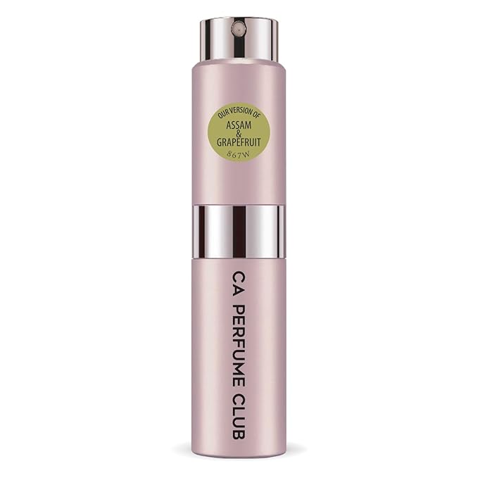 CA Perfume Impression of Assam & Grapefruit for Men Aromatic Fougere Scent Long Lasting Cologne for Men Eau De Parfum Travel Size Refillable Atomizer Spray 0.27 Fl Oz 8ml