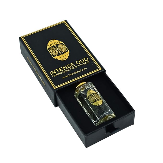 INTENSE OUD Artist Ventu Arabian Perfume Oil for Men & Women, Long Lasting Alcohol-Free Concentrated Fragrance, 12ml (0.40 oz) in Black Gift Box, Pineapple & Musk Notes