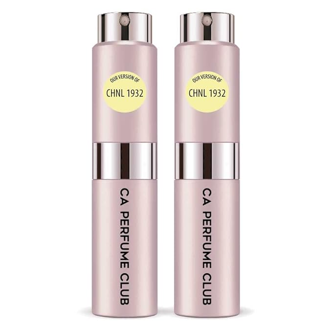 CA Perfume Impression of Chill 1932 for Women Floral Woody Musk Scent Long Lasting Perfumes for Women Eau De Parfum Travel Size Refillable Atomizer Spray 0.27 Fl Oz 8ml (Set of 2)