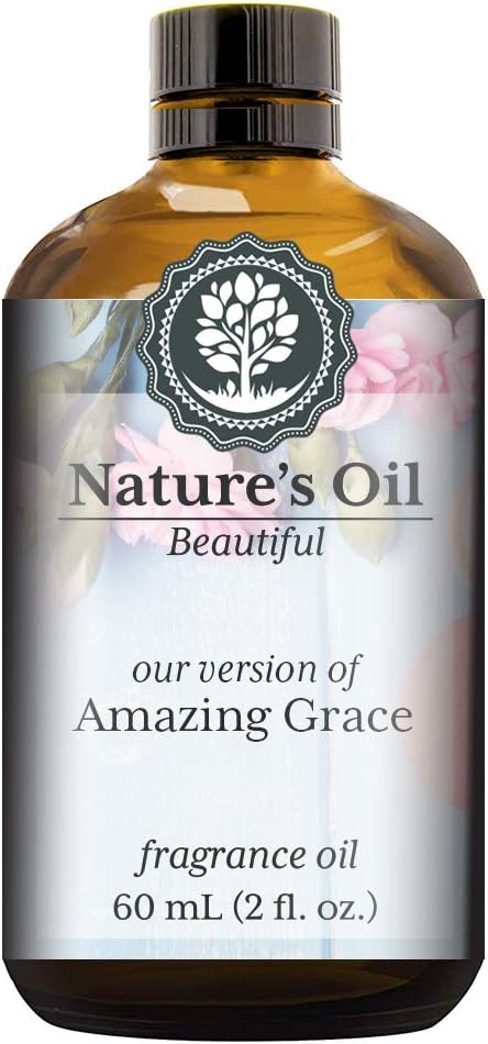 Amazing Grace Fragrance Oil (60ml) For Perfume, Diffusers, Soap Making, Candles, Lotion, Home Scents, Linen Spray, Bath Bombs, Slime