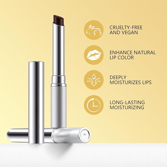 2Pcs Honey Tinted Lip Stain Lip Balm Lip Gloss Lipstick, Sheer Hydrating Lip Stains Tint, Moisturizing Lip Color for All Skin Tones, Nourishing Lip Balm with a Hint of Natural Black Cherry Tint