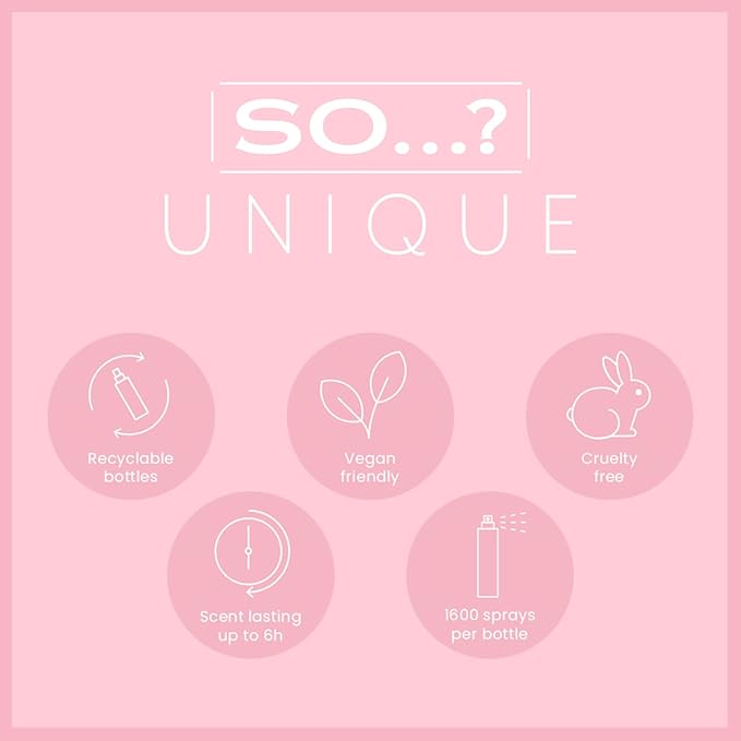 So...? Unique Vanilla Candy Body Mist - Delightful Perfume for Women - Sweet, Fruity Vanilla Perfume with Peach and Rose - Gifts for Women - 5.1 oz