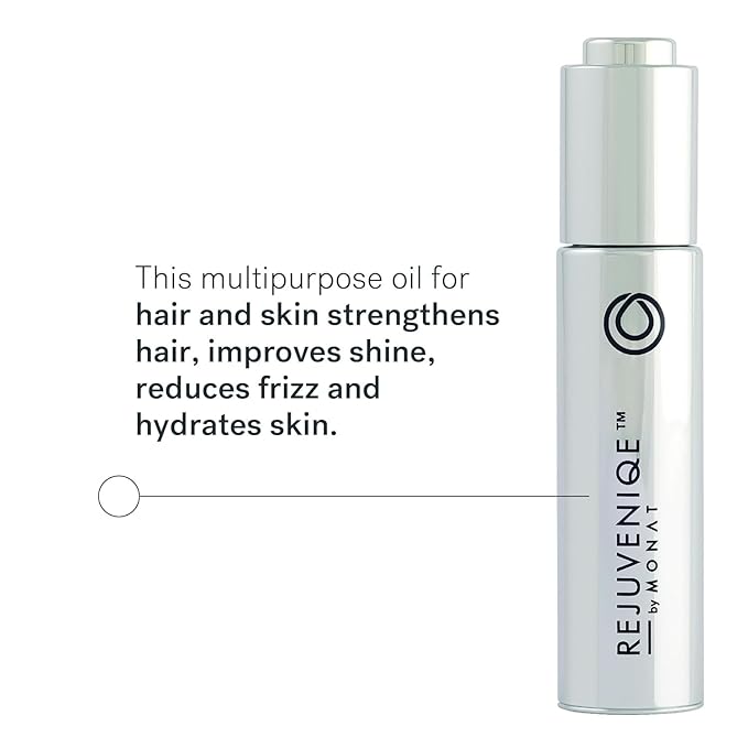 MONAT REJUVENIQE Oil – 3-Month Supply - Multipurpose Hair & Skin Treatment - 13+ Natural Plant and Essential Oils – Strengthens, Reduces Frizz Boosts Shine - Provides Intense Hydration – 90ml(3 fl oz)