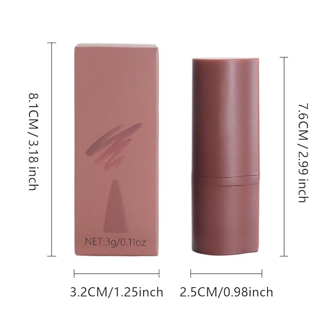 AMY'S DIARY Mocha Matte Crayon Lipstick Lip Makeup, Precision Tip Matte Lip Crayon, Longwear Up To 24Hrs, Lead The Way,Smudge Waterproof for Women Smudge Waterproof for Women (6#, 1 pc)