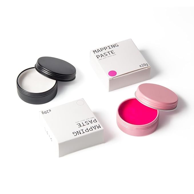 20g Brow Mapping Paste for Eyebrows design, Brow Shape and Define,Draw Or Sketch The Right Shape Of The Eyebrow Eyebrow Tinting Tool Permanent Makeup Microblading of Eyebrow and Lips, Eyebrow Henna and Tinting Tool (Pink Paste)