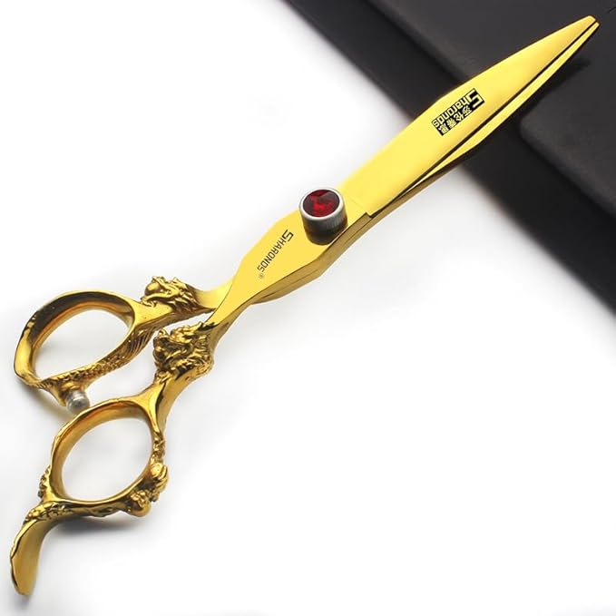 Super Sharp Hair Scissors 6/7/7.5/8/9 inch, Providing a Stable Feel.. (7inch-2pc-A)