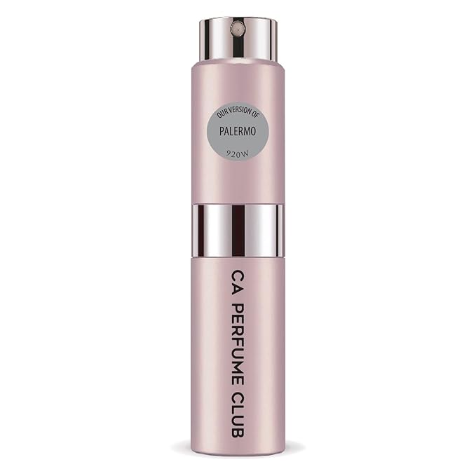 CA Perfume Impression of Palermo for Women Citrus Scent Long Lasting Perfumes for Women Eau De Parfum Travel Size Refillable Atomizer Spray 0.27 Fl Oz 8ml