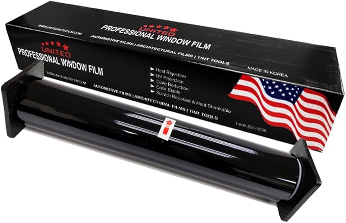 United Centurion Window Tint 35% VLT 36" Inx100'Ft 2Ply Carbon - PET Laminated Adhesive Film - Privacy Window Tint for Cars, Home, Blocks UV/IR Rays, Reduce Heat & Glare - Lifetime Color Stability