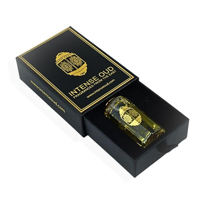 INTENSE OUD Addiction Long Lasting Arabian Perfume Oils for Women 12ML (0.40 OZ) Concentrated Perfume Oil with Citrusy Orange, Floral Jasmine, Amber & Praline - Fragrance Oil With Black Gift Box