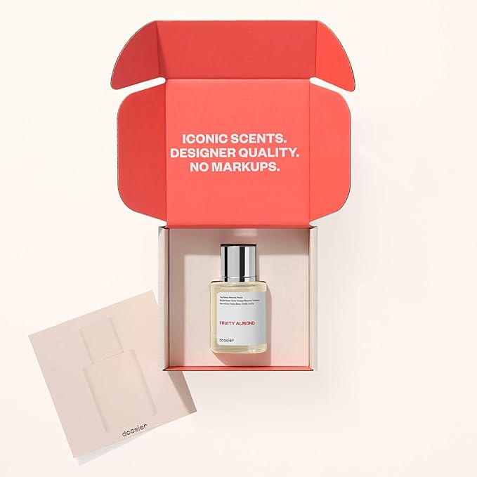 Dossier - Fruity Almond - Eau de Parfum - Perfume Luxury - Pure Infused - Paraben Free - Vegan - For Women - Fragrance 1.7 0z (Spray 50ml)