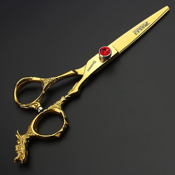 Sharonds 6/7 inch Professional Hair Cutting Scissors Set Hair Cutting Scissors Thinning Teeth Shears Set,Sliver Scissors,Barber,Salon,Hairdressing Scissors Kit,Japanese 440C Scissors (6-inch 3pc-B)