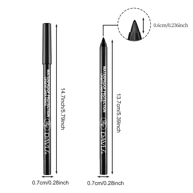 3 Colorful Eyeliner Pen Set, Eye Shadow Pencil, Pearl Eyeliner Kit Metallic Glitter Colored Eye liner for Women Eye&Lip Liner Professional Waterproof Eye Makeup (3PCS B)