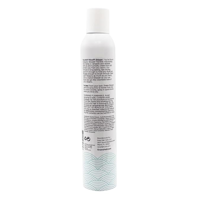 NAVY HAIR CARE Skipper Thickening and Volumizing Hair Spray | Suited for Fine, Thin, Flat Hair | 10 oz