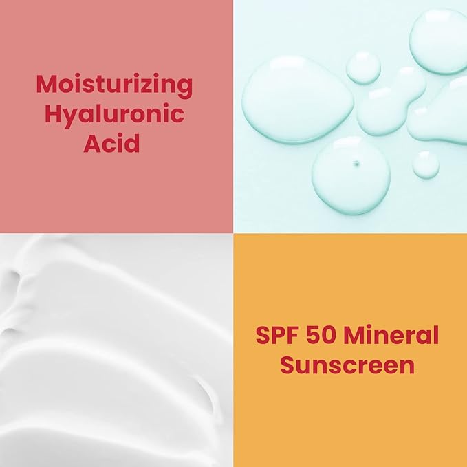 Healthy Skin Lab Protect Tinted Moisturizer & Mineral Sunscreen SPF 50, Anti-Aging, Lightweight Makeup With Broad Spectrum UV Protection + Hyaluronic Acid, Dermatologist-Tested, All Skin Types, 1.8 oz
