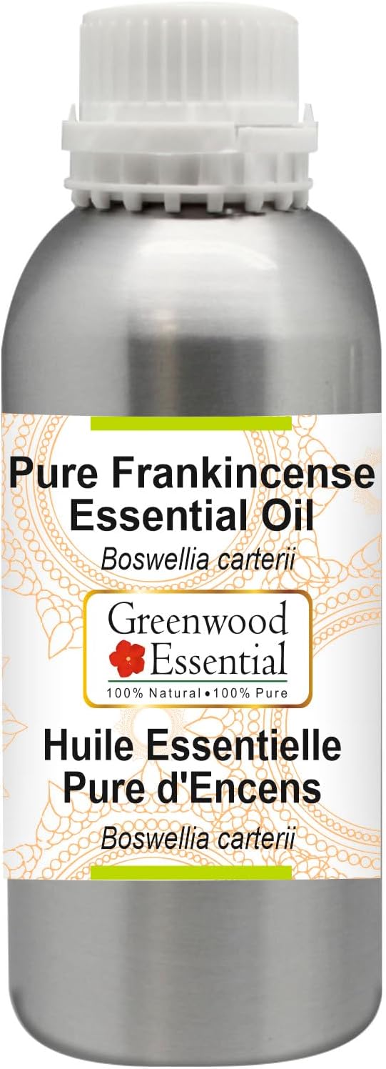 Greenwood Essential Pure Frankincense Essential Oil (Boswellia carterii) Steam Distilled 300ml (10.1 oz)
