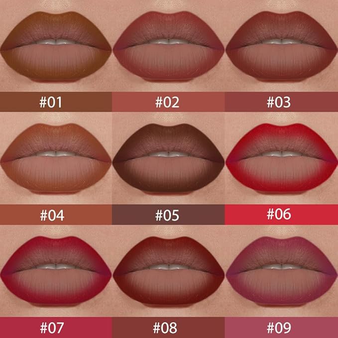 BINGBRUSH 2-in-1 Gradient Lip Liner & Lipstick Combo,Matte Longwear Waterproof Lip Pencil with Cone Tip,Smudge Proof Crayon for Flawless Ombre Contour,Women's Long Lasting Makeup Set (3#Reddish Brown)