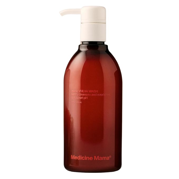 Medicine Mama's Apothecary Vmagic Gentle Feminine Wash pH Balanced to Cleanse and Rejuvenate Intimate Skin with Chamomile, Collagen, Vitamin E and Sage – Hormone Free — 8 oz