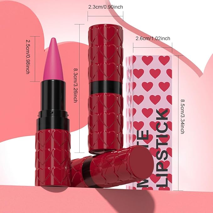 Purple Gradient Matte Lipstick Crayon Lip Liner pencil,Crayon Form and Cone Tip 2-in-1 Lip Liner and Lipstick Lip Combo Set Achieve Flawless Contour Gradual Ombre Effect lip Pencil for Old Women