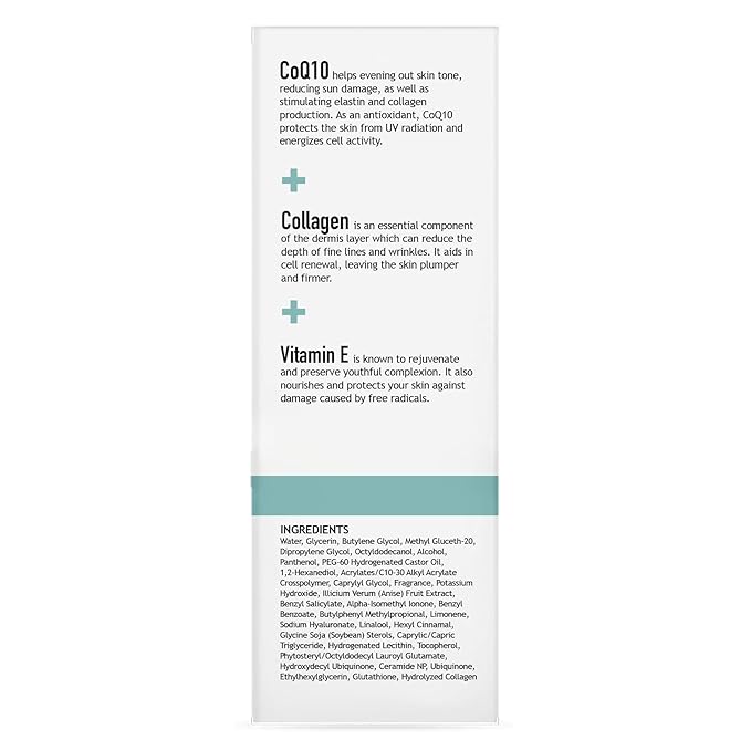 CLARA'S NEW YORK Q10 Facial Serum with Vitamin E – Hydrating, Brightening & Skin-Supportive – 30ml / 1 Fl Oz – Made in USA