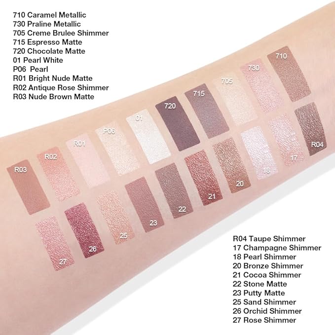 Kaely Single Cream Eyeshadow Pot, Cocoa Shimmer Eye Shadow for Older Women High Pigmented Waterproof, Natural Eyeshadow Palette Makeup Brightener, sombras en crema para ojos, Blendable, 21