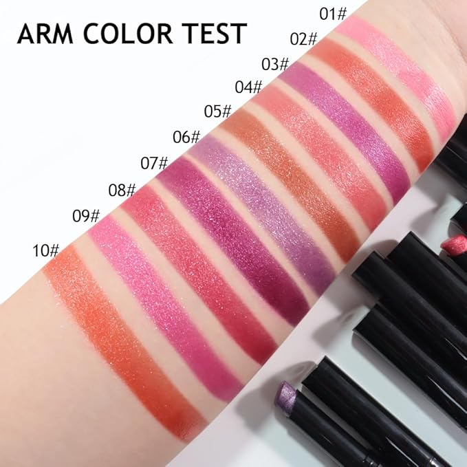 Nude Orange Metallic Lipstick for Women,Lightweight Comfortable Non-Drying Shimmer Frosted Lipstick,Glitter Lip Gloss Stain Long Lasting Waterproof Smudge Proof 24 Hour Full Coverage Lip Makeup,Vegan