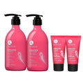 Luseta Keratin Shampoo Full + Travel Size Shampoo + Conditioner Set for Color Treated Damaged & Dry Hair, Keratin Hair Treatment for Smoothing& Nourishing (2x16.9 FL Oz + 2x1.01 FL Oz)